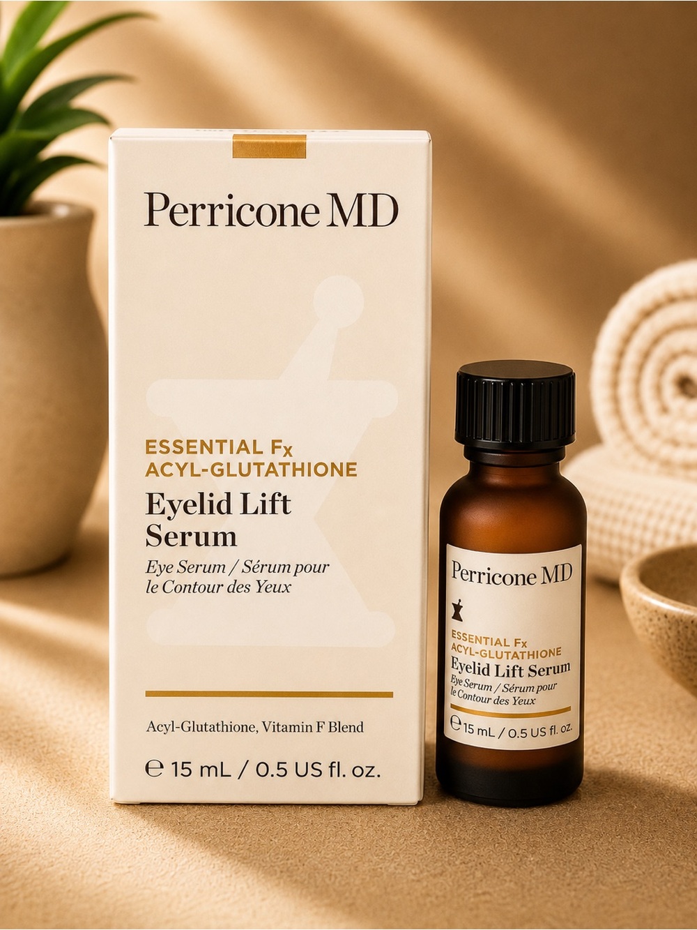Perricone MD Essential add Acyl-Glutathione Eyelid Lift Serum 0.5 oz / 15 mL NIB